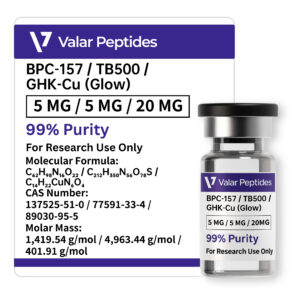 BPC-157 / TB-500 / GHK-Cu (Glow) 30mg for Regeneration