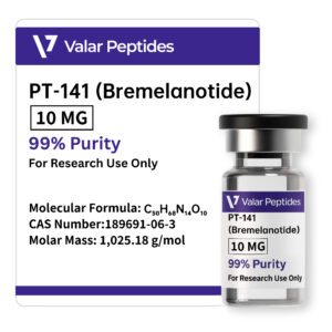 Buy PT-141 (Bremelanotide) 10mg | ≥99% Research Peptide
