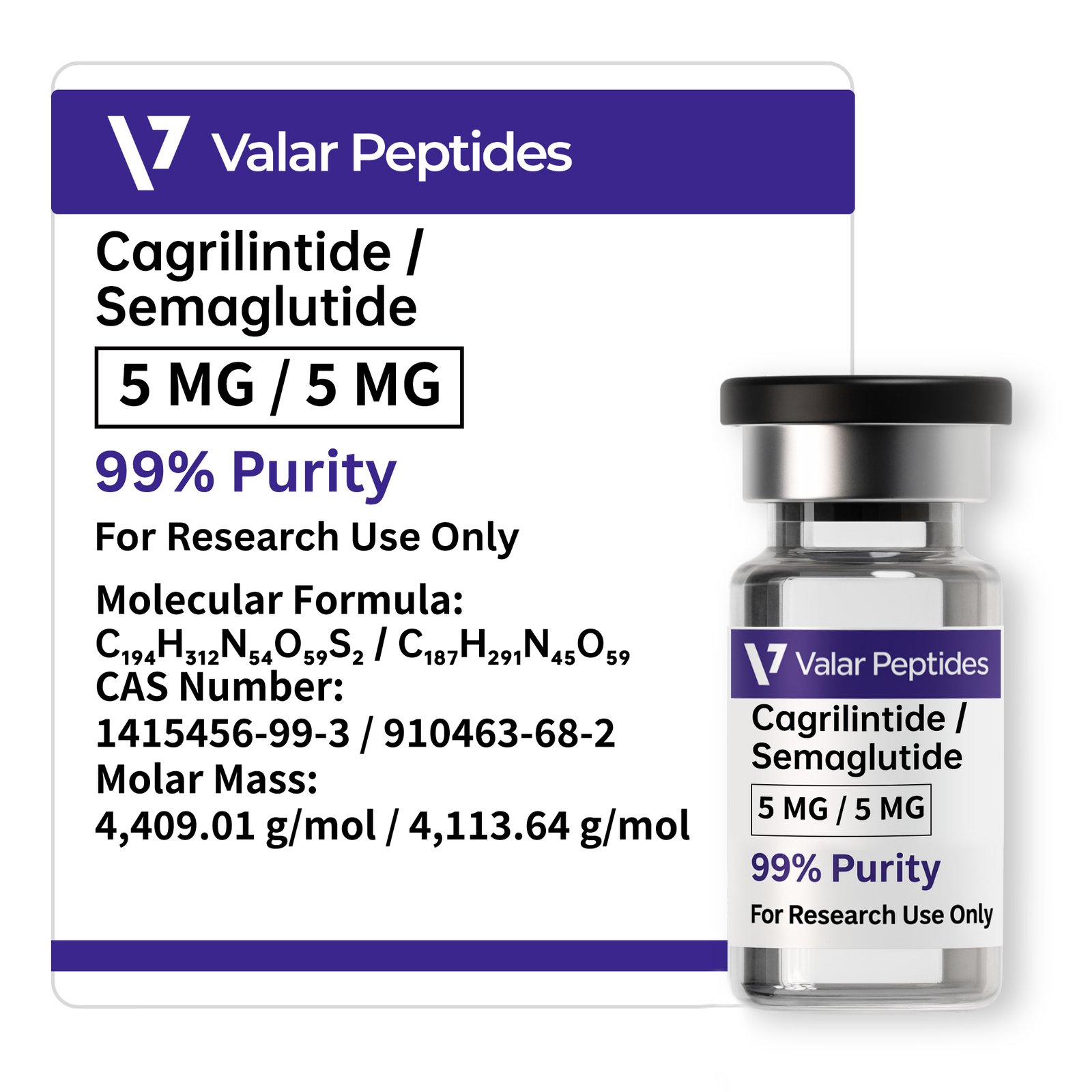 Cagrilintide / Semaglutide Blend (5mg / 5mg): Buy Now!