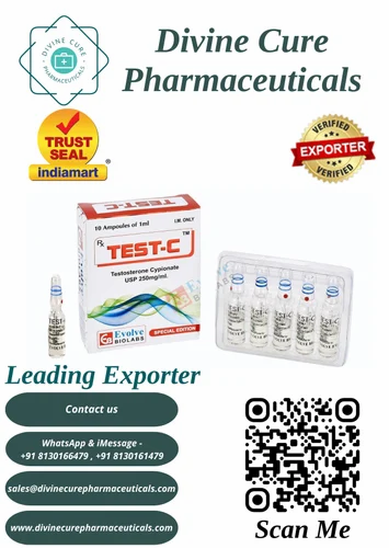 Test C Testosterone Cypionate 250 Mg Injection